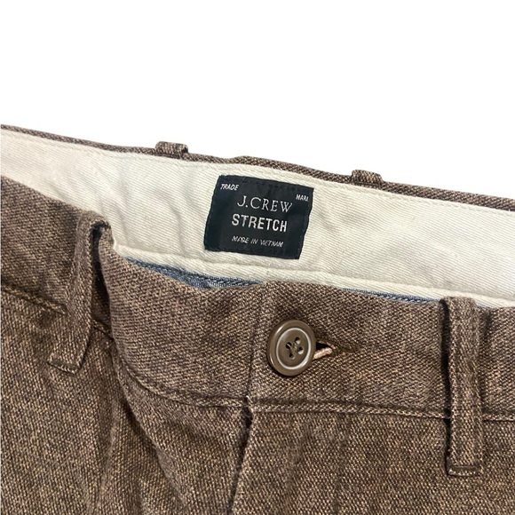 J Crew Men’s soft Chino Brown 484 Slim Fit Pants 31x30 - Picture 2 of 6